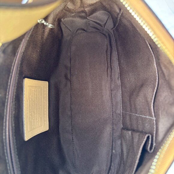 Coach Convertible Strap Tan Leather Shoulder Bag F12321 - Picture 5 of 8